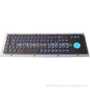 IP65 dynamic waterproof metal industrial backlit PC keyboar